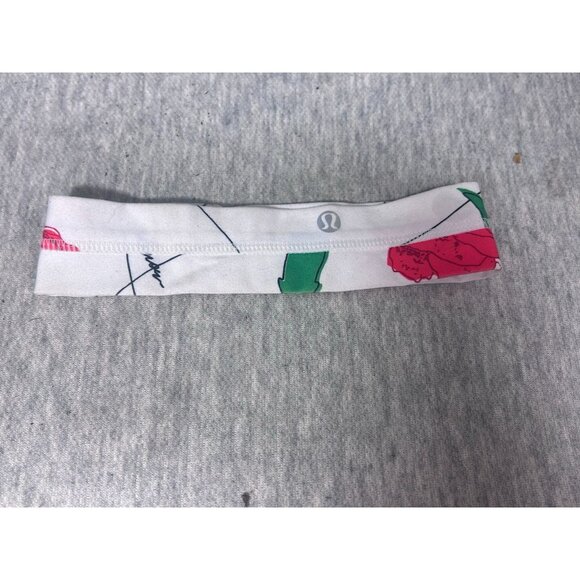 Lululemon Women's Athletics Elastic Headband 2 in Wide White - Picture 1 of 7